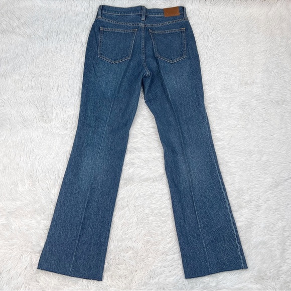 J Crew New high rise full length Demi-boot jeans in Kamari wash raw hem - Picture 4 of 11